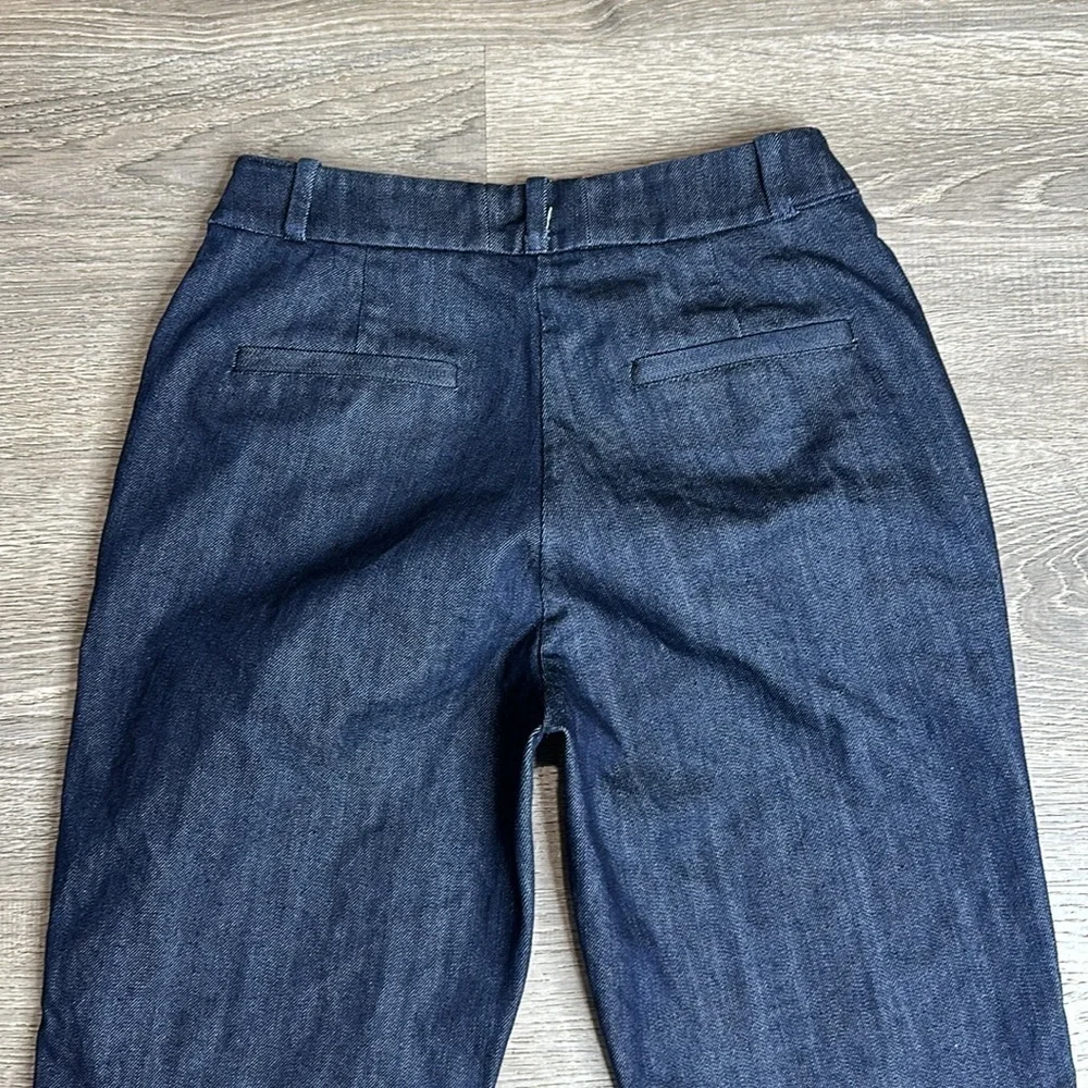 Kate Spade Women’s High Rise Curvy Straight Leg Ankle Jeans in Dark Blue Sz 00